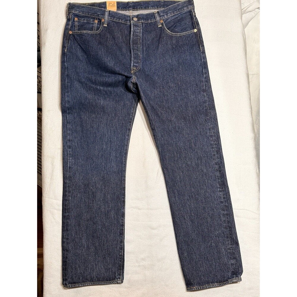 Levis 501 Original Straight Leg High Rise Blue Jeans 40x32